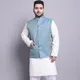 Cream & Peacock Blue__SOJANYA