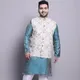 Teal Blue & Cream__SOJANYA