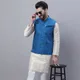 Cream and Peacock Blue__SOJANYA