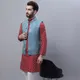 Maroon and Peacoak Blue__SOJANYA