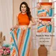 Orange and Blue__Queen's Wear Creation