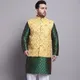 Dark Green & Yellow__SOJANYA