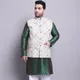Dark Green & Cream__SOJANYA