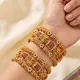 Antique Gold, Ruby Pink & Green