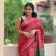 Red & Green__SILK TEXTILES BHAGALPUR
