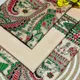 Green Red__SILK TEXTILES BHAGALPUR
