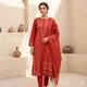 Red__SILK TEXTILES BHAGALPUR