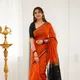 ORANGE_BLACK__Women Elegence