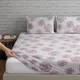 White (Mauve Print)