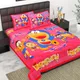 PINK__Jaipuri bedsheet