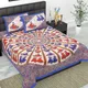 BLUE__Jaipuri bedsheet