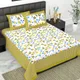 GREEN__Jaipuri bedsheet
