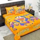 YELLOW__Jaipuri bedsheet