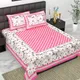 PINK__Jaipuri bedsheet