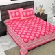 PINK__Jaipuri bedsheet