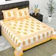 YELLOW__Jaipuri bedsheet