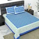 BLUE__Jaipuri bedsheet