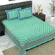 GREEN__Jaipuri bedsheet