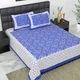 BLUE__Jaipuri bedsheet
