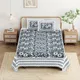GREY__Jaipuri bedsheet