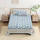 BLUE__Jaipuri bedsheet