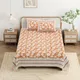 peach__Jaipuri bedsheet