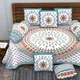 BLUE__Jaipuri bedsheet