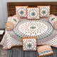 ORANGE__Jaipuri bedsheet