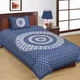 BLUE__Jaipuri bedsheet