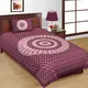 MAROON__Jaipuri bedsheet