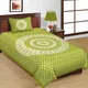 GREEN__Jaipuri bedsheet