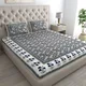 BLUE__Jaipuri bedsheet
