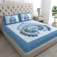 BLUE__Jaipuri bedsheet