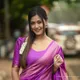 Purple__INDIAN LINEN SAREE