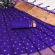 Blue__INDIAN LINEN SAREE