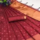 Maroon__INDIAN LINEN SAREE