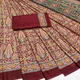 Maroon__INDIAN LINEN SAREE