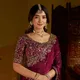 WINE__INDIAN LINEN SAREE