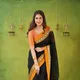 Black__INDIAN LINEN SAREE