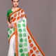 Tri-Color__INDIAN LINEN SAREE