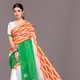 Tri-Color__INDIAN LINEN SAREE