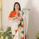 Tri-Color__INDIAN LINEN SAREE