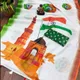 Tri-Color__INDIAN LINEN SAREE