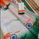Tri-Color__INDIAN LINEN SAREE
