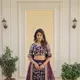 Wine__INDIAN LINEN SAREE