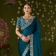green__INDIAN LINEN SAREE