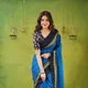 Sky__INDIAN LINEN SAREE