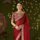 red__INDIAN LINEN SAREE