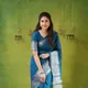 Rama__INDIAN LINEN SAREE
