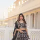 Black__INDIAN LINEN SAREE